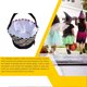 thumbnail image 5 of Bearachild Bolsa de Halloween Poliéster Gran capacidad Presente Aspecto lindo Cubos de vacaciones Decorativos Día de Todos los Bolsas con asa de Almacenamiento y organización del hogar cinco Bearachild HA060897-05B, 5 of 6