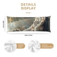 thumbnail image 3 of Lsque Forest Meditating White Tiger Body Pillow Case Cover,Ultra-Soft Microfiber Bed Pillow Cases 20x54 inches,Elegant Bedding,Breathable Durable Pillow Cover with Envelope Closure, 3 of 8