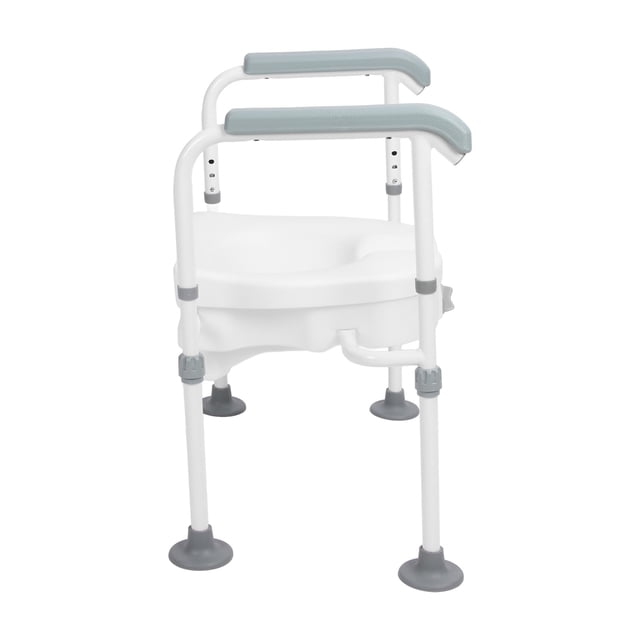 Elevated Toilet , High Stability Stainless Steel Elevated Toilet Riser Prevent Slipping Height Increase with Handles for Pregnant Woman for Daily Use