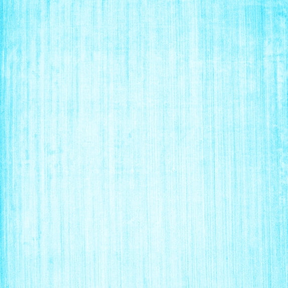 Ahgly Company Indoor Square Abstract Light Blue Contemporary Area Rugs, 7' Square