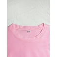 thumbnail image 3 of [Summer T-shirt for kids]-Girls' Casual Short-Sleeve Crew Neck T-Shirt with Cute Bow Print, Cotton Knit Fabric with Slight Stretch, Regular Fit for Ages 12 and Under, 3 of 6