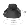 thumbnail image 2 of RICHMJ Solar Fan Hat, Wide Brim Sun Cap with 2 Solar Sun Protection Fans, USB and Solar Powered Fan Hat ,For Women Mountain Climbing &fishing on Summer(D), 2 of 6