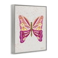 thumbnail image 3 of Stupell Industries Bohemian Modern Glam Pink Butterfly Gray Framed Giclee Art, 24 x 30, by Kelley Talent, 3 of 8