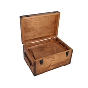 5 in. Rectangular Asteria Keepsake Box, Teak Stone
