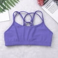 thumbnail image 5 of Zaldita Kids Girls Sport Bra Criss Cross Dance Tank Backless Camisole Sleeveless Gymnastics Tops Lavender 12, 5 of 7