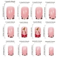 thumbnail image 3 of Yoyauz 24pcs French Pointed Nail, Short Fake Nail, Square Needle Nail With Leopard Print And Cherry Design, Charming Acrylic Nail Suitable For Girls And Ladies, 3 of 6