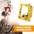 thumbnail image 2 of MUQZ - Soporte para bolsa de transporte delantera para bicicleta, piezas plegables para bicicleta (dorado) Likrtyny Para estrenar, 2 of 9