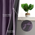 thumbnail image 2 of Hiasan Luxury Lavender Velvet Curtain with Tiebacks-Blackout Curtains for Bedroom/Living Room, Rod Pocket, 52" x 84", Set of 2, 2 of 8
