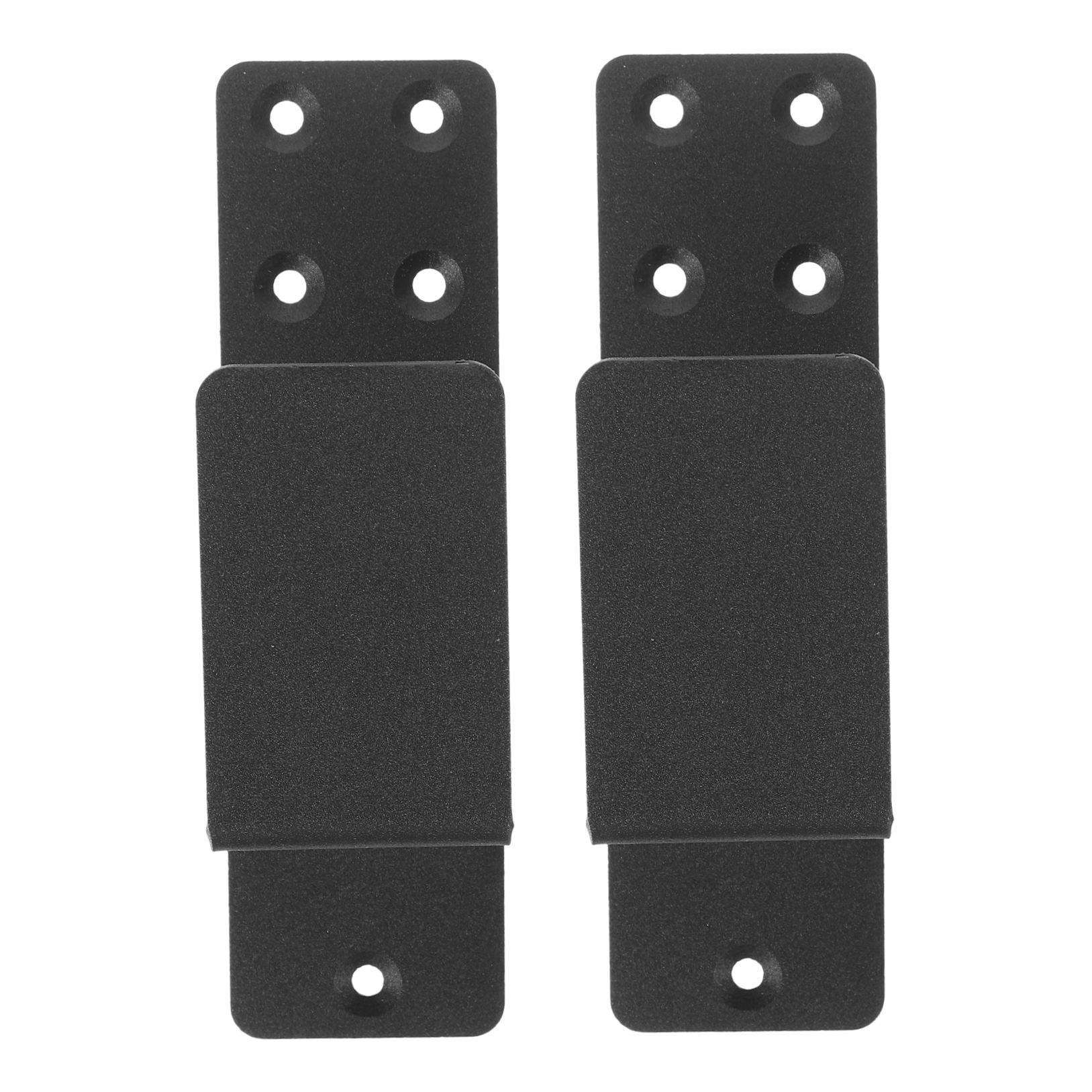 LEORX 2Pcs Stainless Barn Door Hardware U Shaped Bracket for Front Door 5.6x1.8x1.6in