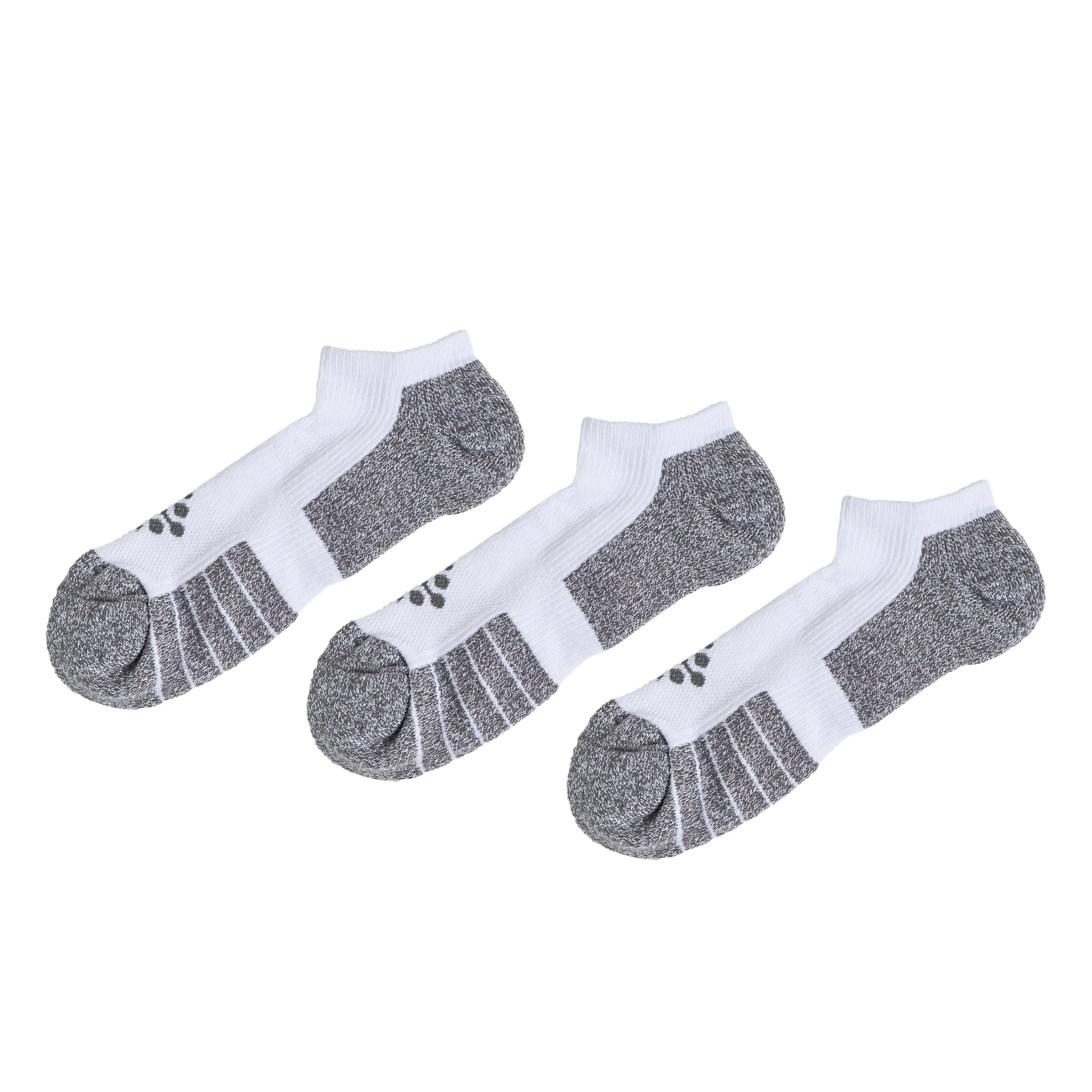 TRUEENERGY Flow High Impact Low Cut Cushion Sock, Men's Size 10-14.5, 3-pack