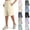 04# Complexion, variant on Bermuda Shorts for Women Knee Length Stretch Active Beeswan Long Shorts High Waisted Comfy Quick Dry Hiking Short Khaki XXL
