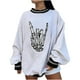 thumbnail image 1 of Blusa holgada de manga larga con estampado de moda de Halloween con cuello redondo para mujer Fridja  fksj1571, 1 of 8