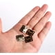 thumbnail image 3 of 50 piezas (negras) Super Mini bisagra retro de bronce antiguo, bisagra plana de 18 x 15 mm, bisagra de puerta duradera y resistente con 200 tornillos para caja de joyería, 3 of 5