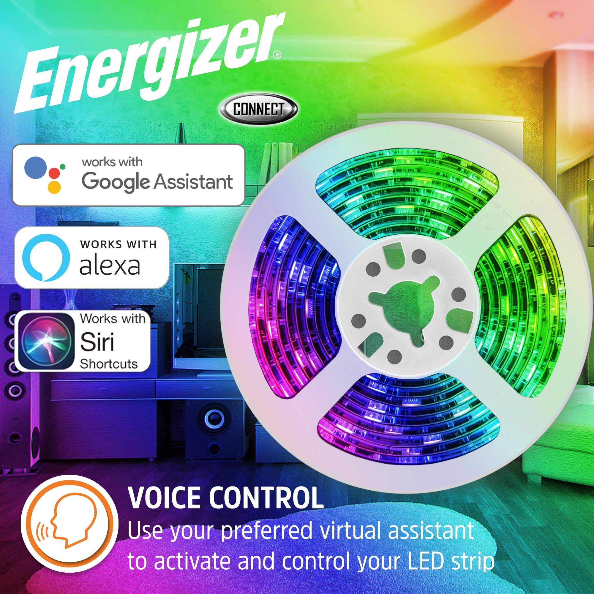 Energizer Smart LED 6-1/2' Multi-Color Light Strip A