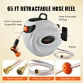 thumbnail image 7 of VEVOR Retractable Hose Reel Water Hose Reel 65'x5/8" 180° Swivel Wall-Mounted, 7 of 7