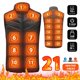 thumbnail image 2 of 21 ZONAS DE CALEFACCIÓN Chaleco calefaccionado para hombres y mujeres, chaqueta calefactable de invierno con USB, chaleco térmico con calefacción automática, chaqueta de plumón calefactora, chaleco Wa, 2 of 5