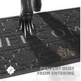 thumbnail image 5 of PABUBE Welcome Mat Front Door Mat Non-slip Doormat, Low Profile Outdoor Doormat Entry Rug for Entryway, Patio, Black Gray, 24" x 43", 5 of 8