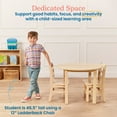 thumbnail image 3 of ECR4Kids 30in x 30in Round Hardwood Table with 22in Legs, Childrens Furniture, Antique White, 3 of 9