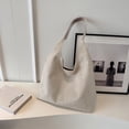 thumbnail image 3 of Stylago Women's Trendy Suede Hobos Bags Slouchy Tote Shoulder Purses 2026 Ladies Casual Work Travel Underarm Handbags Beige, 3 of 6