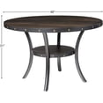 thumbnail image 5 of New Classic Furniture Crispin 48" Round Melamine Wood Dining Table in Gray, 5 of 7