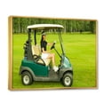 thumbnail image 2 of Designart Large Golf framed wall Art, Solitude with Golf Cart I , Golf framed wall art decor, Green Modern Gold framed wall art, 32x24 inches Gold Frame, 2 of 5