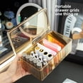 thumbnail image 4 of Premium Acrylic Clear Storage Box with Dustproof Lid – Large Capacity Organizer for Makeup, Nail Polish, Jewelry – Transparent Design for Easy Visibility, Stylish & Durable for Desktop, Bedroom, or, 4 of 6