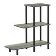 thumbnail image 1 of Pemberly Row Turn-N-Tube Engineered Wood 3-Tier Tall Sofa Side Table in Oak Gray, 1 of 6