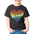 thumbnail image 3 of WOYY Toddler Girls Graphic T-Shirt "Be Kind" Theme Short Sleeve T Shirt Casual Graphic Tee, 3 of 3