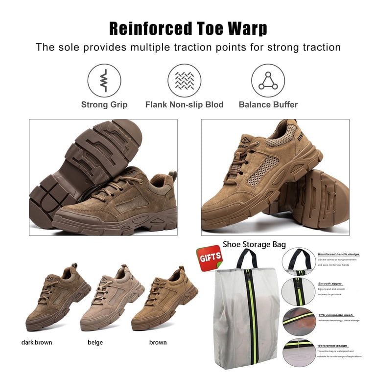 Safety Shoes Steel Toe Shoes For Men, Comfortable Work Shoes  display picture 2