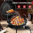 thumbnail image 4 of Parrilla eléctrica vertical ROVSUN de 1600 W, acero inoxidable, roja, 4 of 9