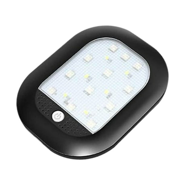Fiudx Luz Interior para Coche, 8 Colores, Control Por Voz, Lámpara de Techo Led, Recargable, Fácil Instalación Magnética, Universal para Coches, Furgonetas y Camiones, 18 Led.