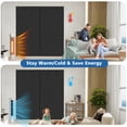 thumbnail image 3 of ROMUCHE Magnetic Thermal Door Cover For Winter, Fits 72'' X 80'' Door(Curtain Size 74'' X 82''), Insulated Door Curtain Keep Warm Winter&Cool Summer(Black), 3 of 7