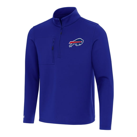 Men's Antigua Royal Buffalo Bills Insider Quarter-Zip Pullover Top