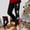 Black, variant on WILLBEST Womens Fall Clothing Trendy 2024 Leggings for Women Workout Out Leggings Christmas Print Color Block Pants Soft Stretchy Leggings Grey Joggers