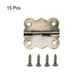 thumbnail image 2 of Unique Bargains 1.18' Antique Bronze Hinges Retro Hinge Replacement with Screws 15pcs, 2 of 6