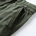 thumbnail image 5 of YUELONGHU Adult Men Casual Pants Mens Cargo Pants Black Men's Casual Pants Summer Elastic Waist Loose Fit Streetwear Cargo Pants for Daily Wear Comfortable Long Trousers High Street Fashion, 5 of 7