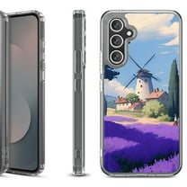 Shockproof Protective Phone Case Cover for Samsung Galaxy S25 FE, by OneToughShield - Lavender Field