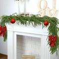 thumbnail image 3 of Upgraded Christmas Norfolk Garland Fork Norfolk Natural Garland Artificial Garland For Christmas Table Fireplace Wall Home Decoration L, 3 of 9