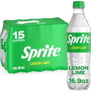 Sprite Lemon-Lime Caffeine Free Soda Pop Bottles, 16.9 fl oz, 15 Pack