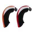 thumbnail image 1 of 2x Golf Hybrid UT Club Head Cover Headcover con Etiqueta Numérica Naranja + Rojo Sunnimix Headcover del palo de golf, 1 of 8
