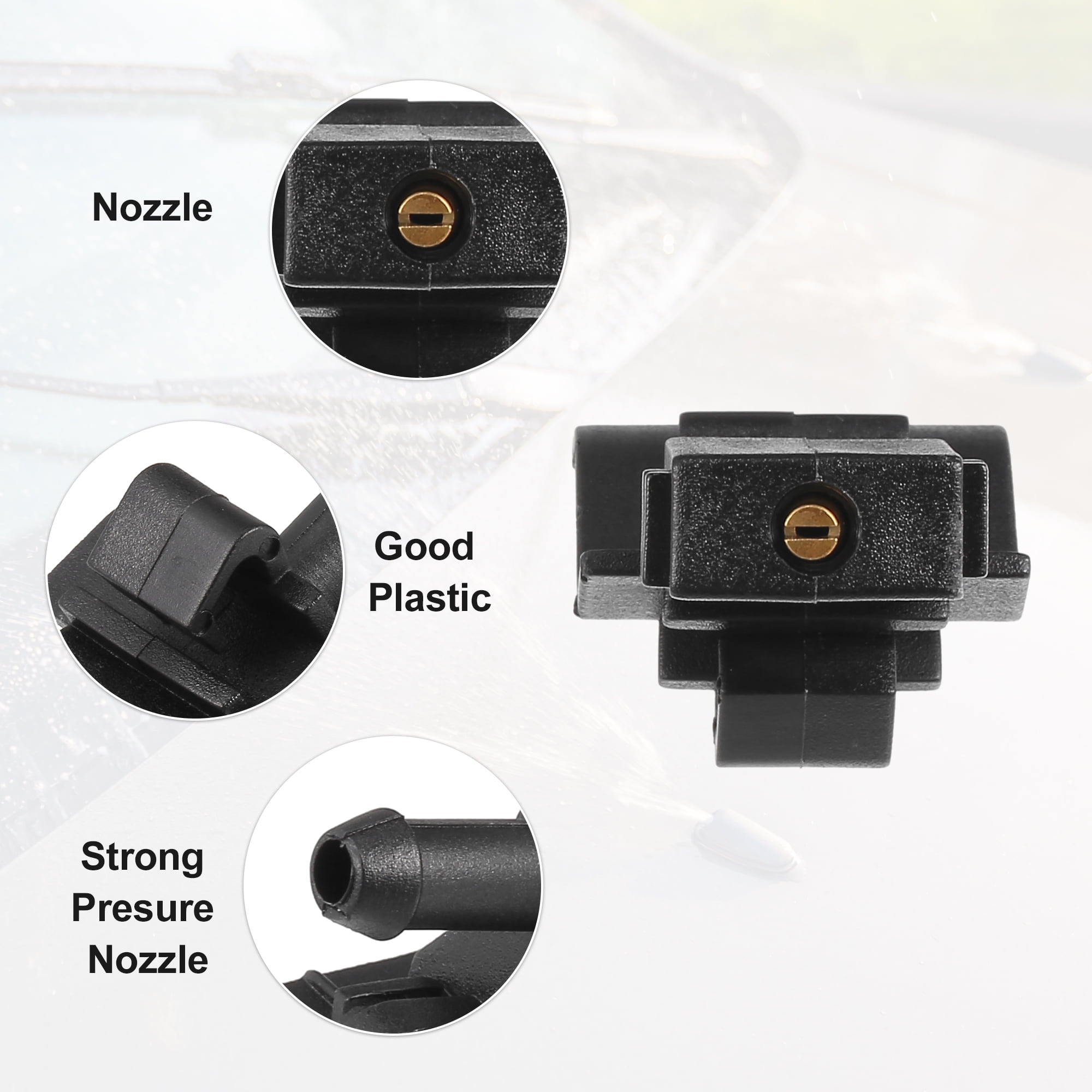Unique Bargains Windshield Wiper Washer Nozzle for Toyota Camry 2007-2015