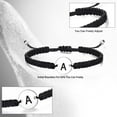 thumbnail image 5 of Initial Bracelets for Women Teen Girls S925 Sterling Silver Letter Initial Adjustable Cute Braided Disc Bracelet for Girls Women Jewelry Gifts, 5 of 6