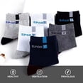 thumbnail image 3 of Soumake 5 Pairs Sports Socks Breathable Sweat Absorption Letter Printed Mid-Tube Soft Socks Sports Wear Bouncy Summer Outdoor Running Casual Socks Men Accessories Fashion, 3 of 8