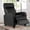 Black, variant on Massage Recliner Chair, PU Leather Recliner Chair, Recliner Sofa for Adults, Home Theater Seating with Lumbar Support for Bedroom Living Room with Padded Seat Backrest, Black
