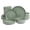 Green (Pasco), variant on 16-Piece Embossed Double Bowl Dinnerware Set, Service for 4 – Stoneware Plates and Bowls