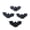 Black, variant on 20-Pack Plastic Bat Small 3D Bats Prank Toy Halloween Simulation Bat Decorations for Carnivals