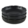 thumbnail image 5 of Beautiful Scallop Set of 4 Stoneware Pasta Bowl Black by Drew Barrymore, 5 of 9