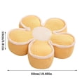 thumbnail image 2 of Coussin de Sol en Forme de Fleur Coussin Décoratif Mignon pour Canapé Lit 19.7 Pouces, 2 of 3