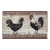 Oversized Premium Anti Fatigue Memory Foam Kitchen Floor Mat - Rooster