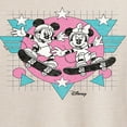 thumbnail image 3 of Disney - Mickey And Minnie Retro Skatin - Women's Oversized T-Shirt, 3 of 5